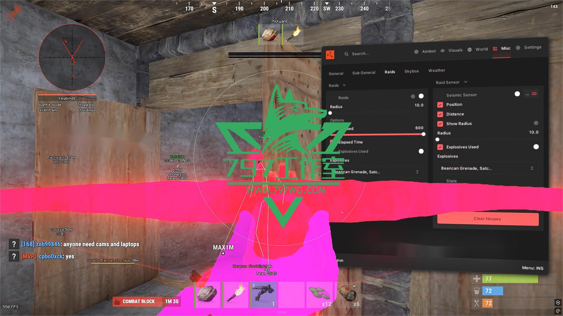 RUST腐蚀辅助【Calamari】多功能暴力与合法自带中文